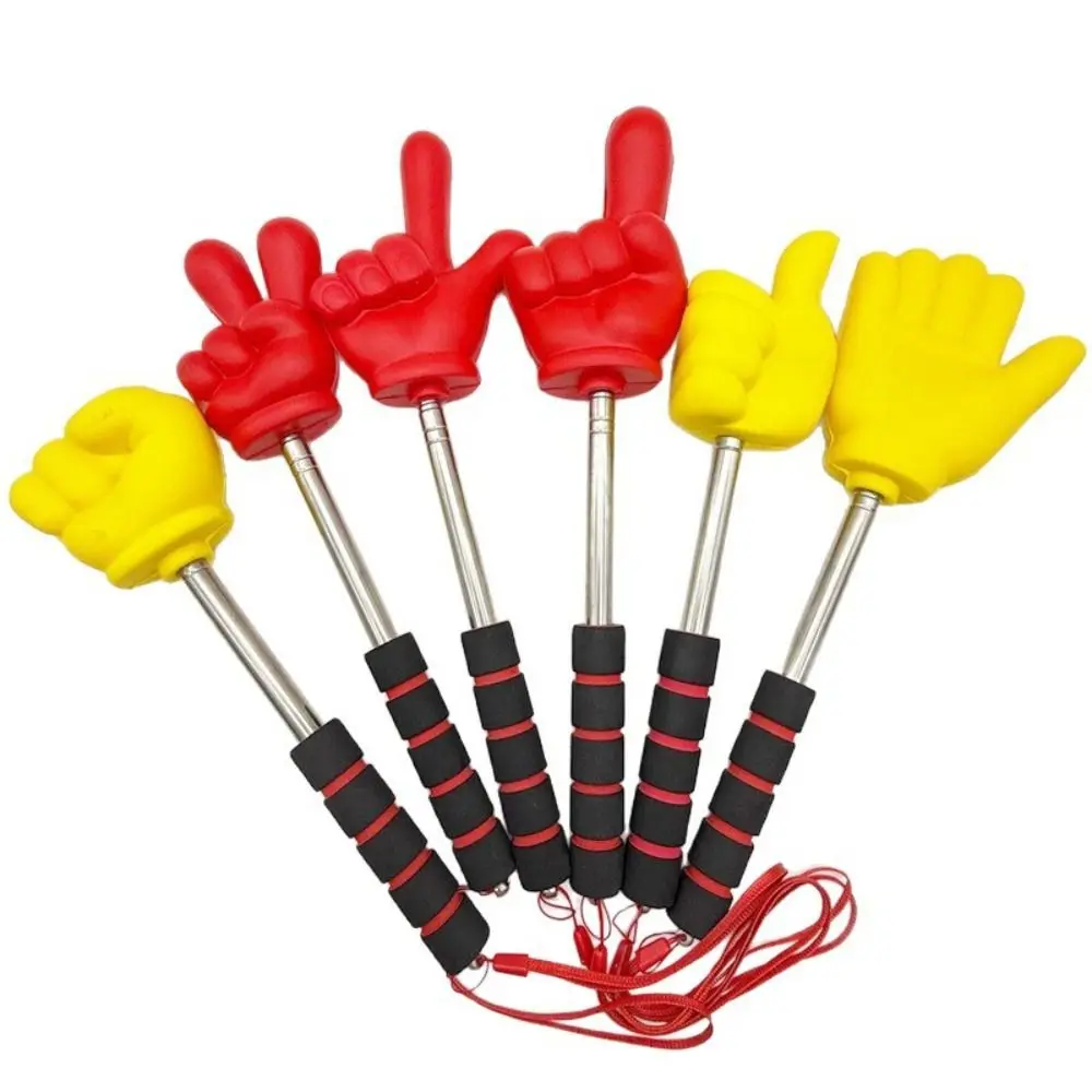 Palos de lectura de dedo de acero inoxidable de alta calidad, varilla telescópica, diseño de dedo, palo de enseñanza, pizarra blanca, puntero de mano para estudiantes