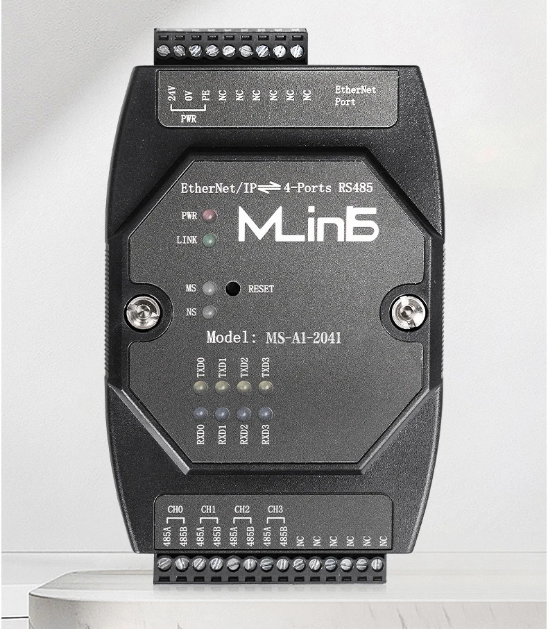 EtherNet/IP к Modbus485 RTU/ASCll 2/4/8 шина EIP шлюз к серверному модулю последовательного порта Ethernet