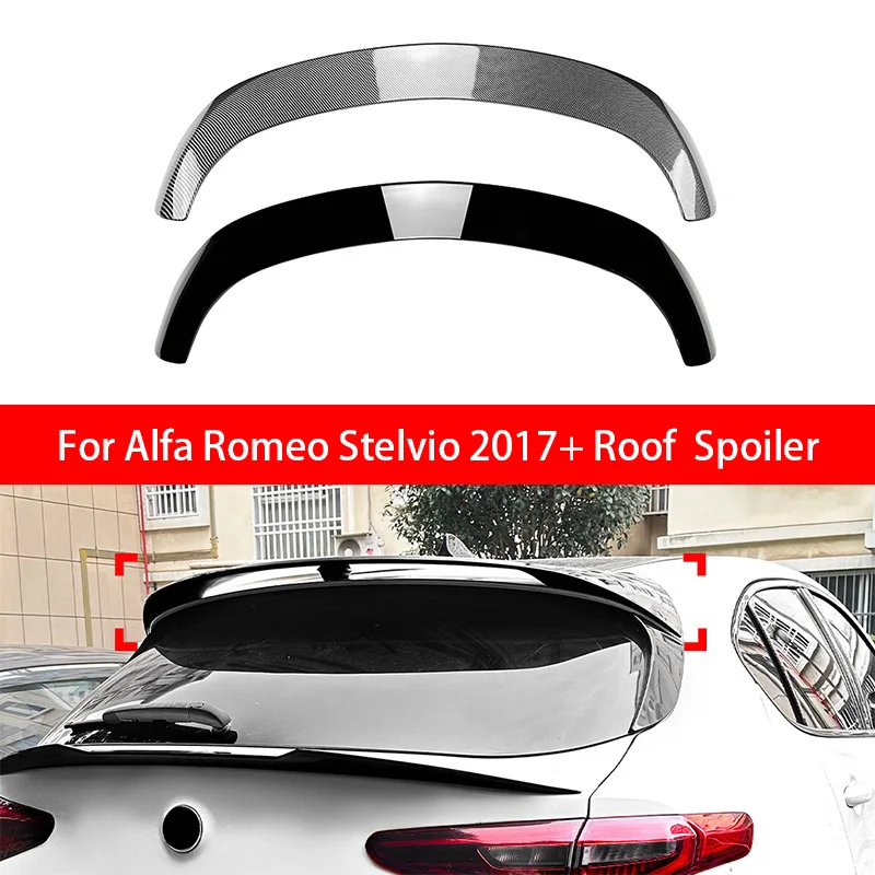 

For Alfa Romeo Stelvio 2017 2018 2019 2020 2021 2022 2023 2024 Rear Middle Spoiler Roof spoiler Ala di Coda Splitter
