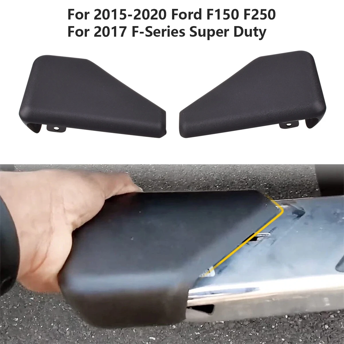 

Left Right Rear Running Board End Cap For Ford F-150 2017 F-250 F-350 2015 2016 2017 2018 2019 2020 FL3Z16A455BA FL3Z16N455BA