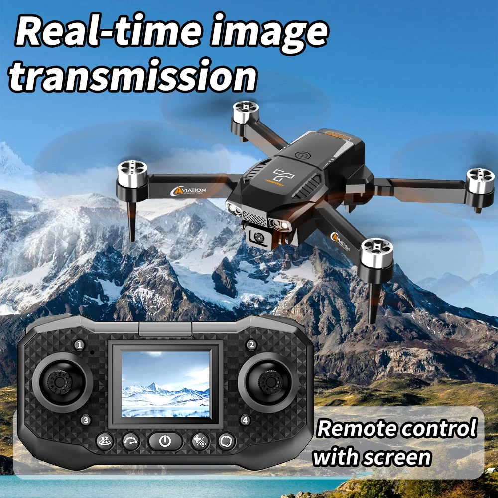 

NEW F205 4K HD Brushless Motor Dual Camera Drone Screen Remote Control Professional Foldable Quadcopter RC Plane Children toy