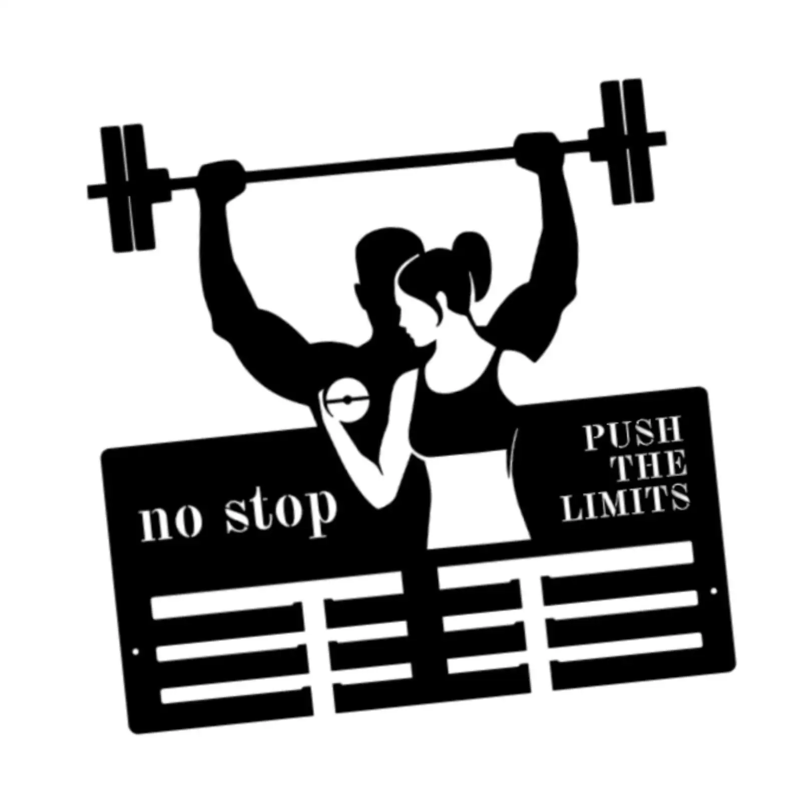 Iron Art Medals Display Rack Wall Mounted Award Hanger Holder for Athletes Football Gymnastics Achievement Home