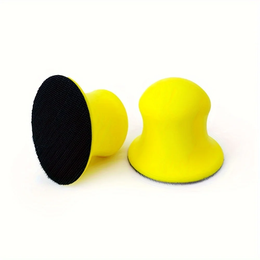 3 Inch Hook and Loop Hand Sanding Block PU Foam Sanding Pads for Furniture Restoration Car Wood and Metal Polishing