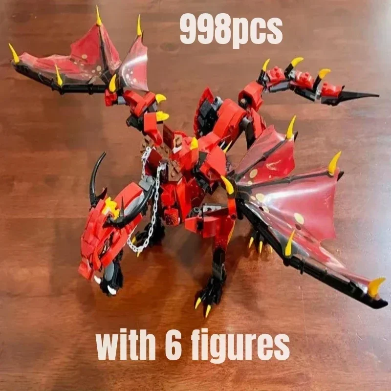 998pcs Firstbourne Building Blocks Model Fit 70653 Dragon Toys for Children Christmas Gift