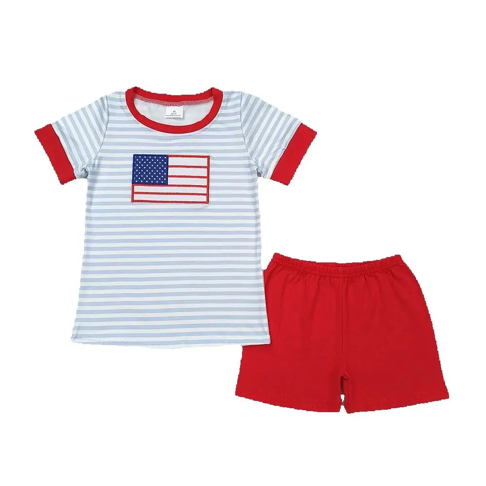 Baby Girls Flag 4th Of July Sibling Rompers Clothes Sets