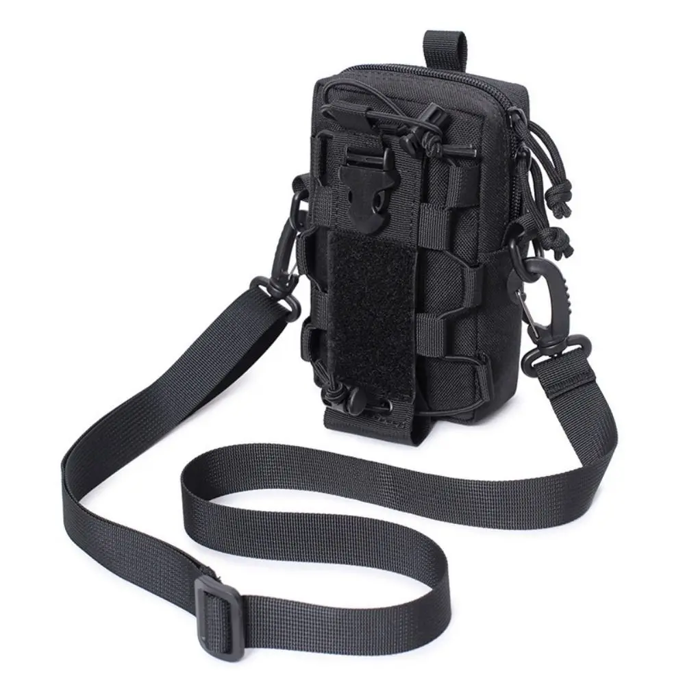 Reißverschluss-Wandertaschen aus Oxford-Gewebe, große Kapazität, Wasserflaschenhalter mit Riemen, multifunktionale Sport-Handytasche für den Alltag. – Detail 10