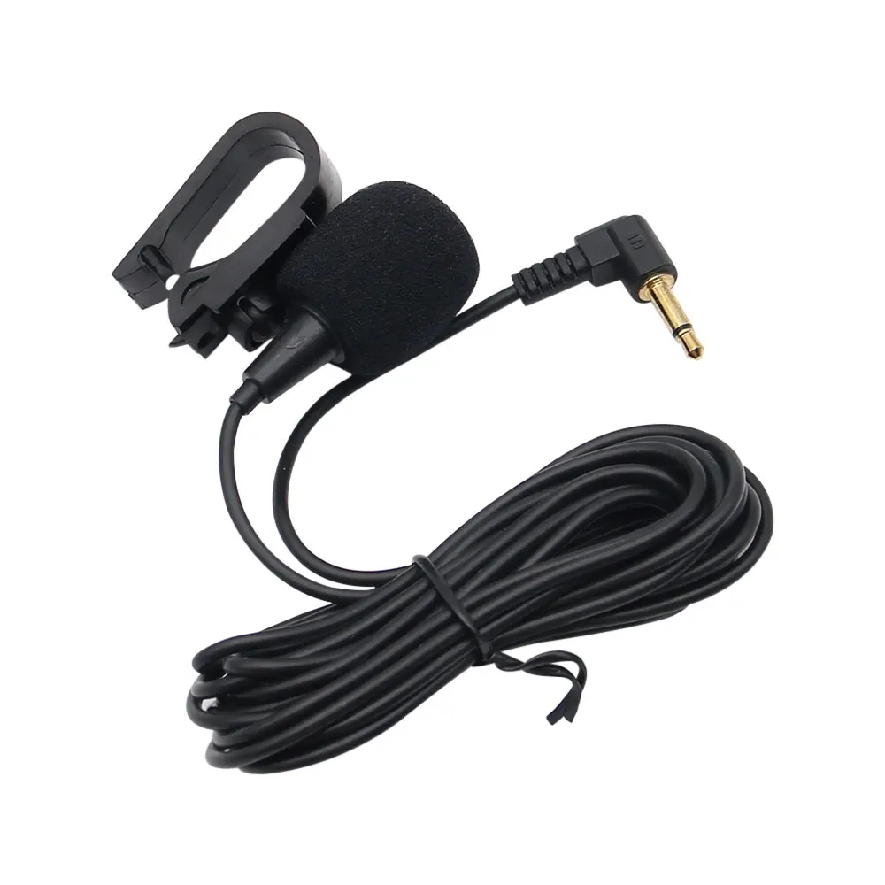 Car Audio Microphone 3.5mm Clip Jack Plug Mic Stereo Mini Wired External Microphone For Auto DVD Radio 3m Long Professionals