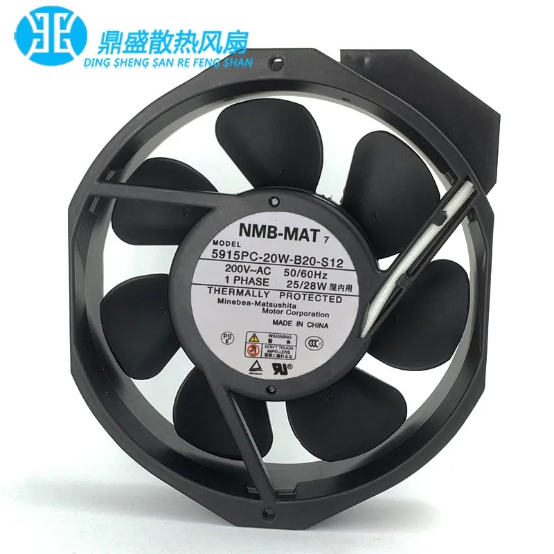 

1 шт. * ОРИГИНАЛ 5915PC-20W-B20-S12 200 В 17238 172*172*38 мм НОВЫЙ ОХЛАЖДАЮЩИЙ ВЕНТИЛЯТОР РАДИАТОР