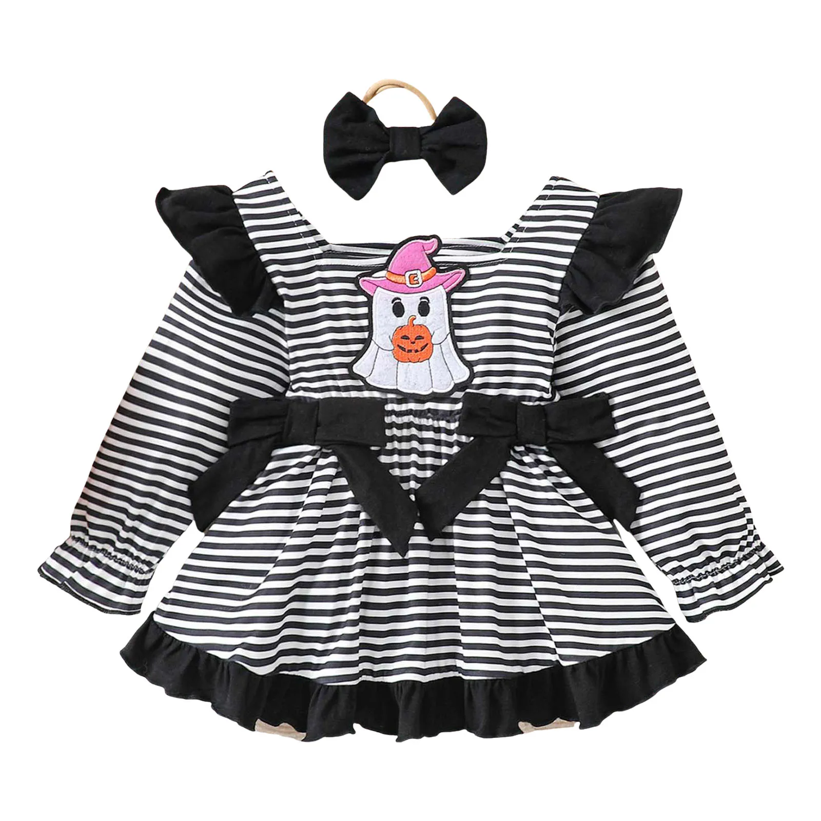 

Mini Dress Long Sleeve Toddler Baby Girls Dress Long Sleeve Fall Winter Dress Santa With Headband Preteen Girls Winter Tops