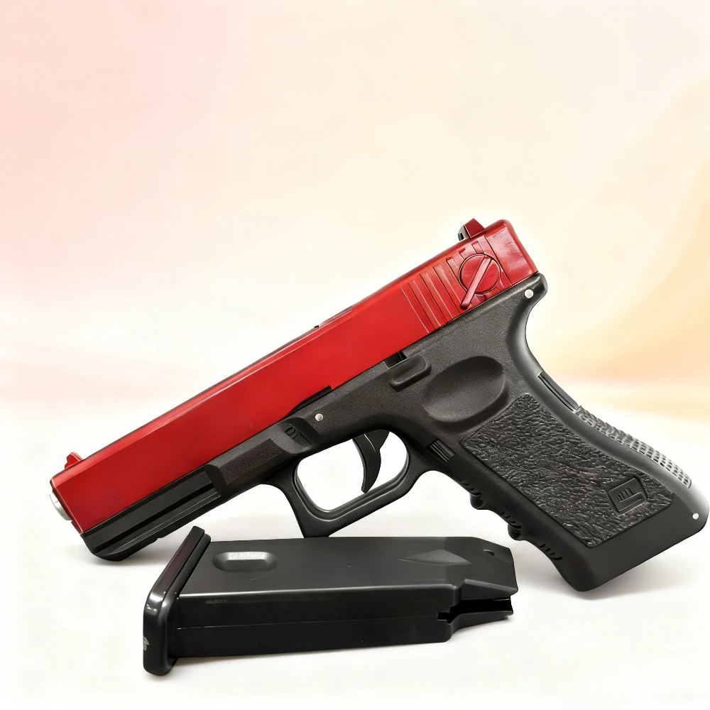 G18 어린이 장난감 총 소프트 탄환 수동 장전 사격 게임 타겟 소년 장난감 손잡이