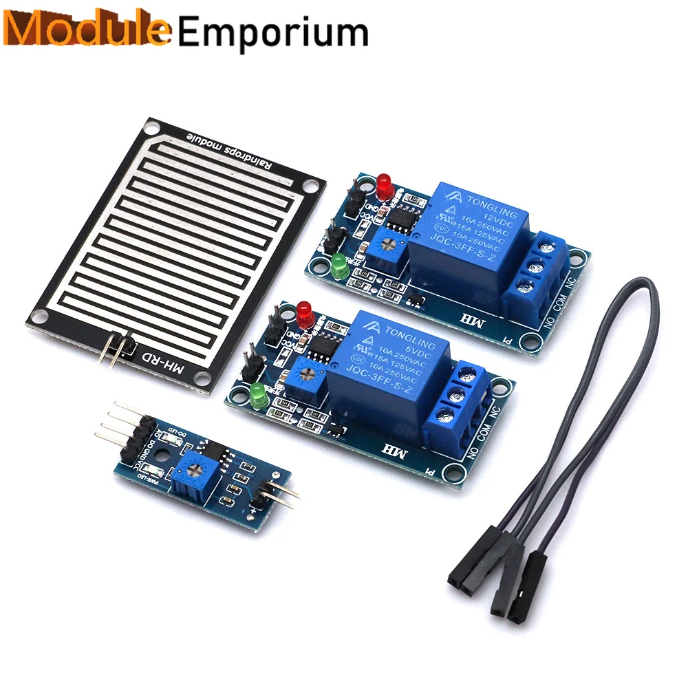 Snow Raindrops Detection Sensor Module Relay Control Rain Weather Module Humidity Rain water sensor module