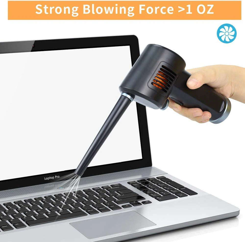 Cordless Air Duster, Electric Air Can, Replacement for Compressed Air Can & Spray Duster, Can of Air for Computer Cleaning image 3