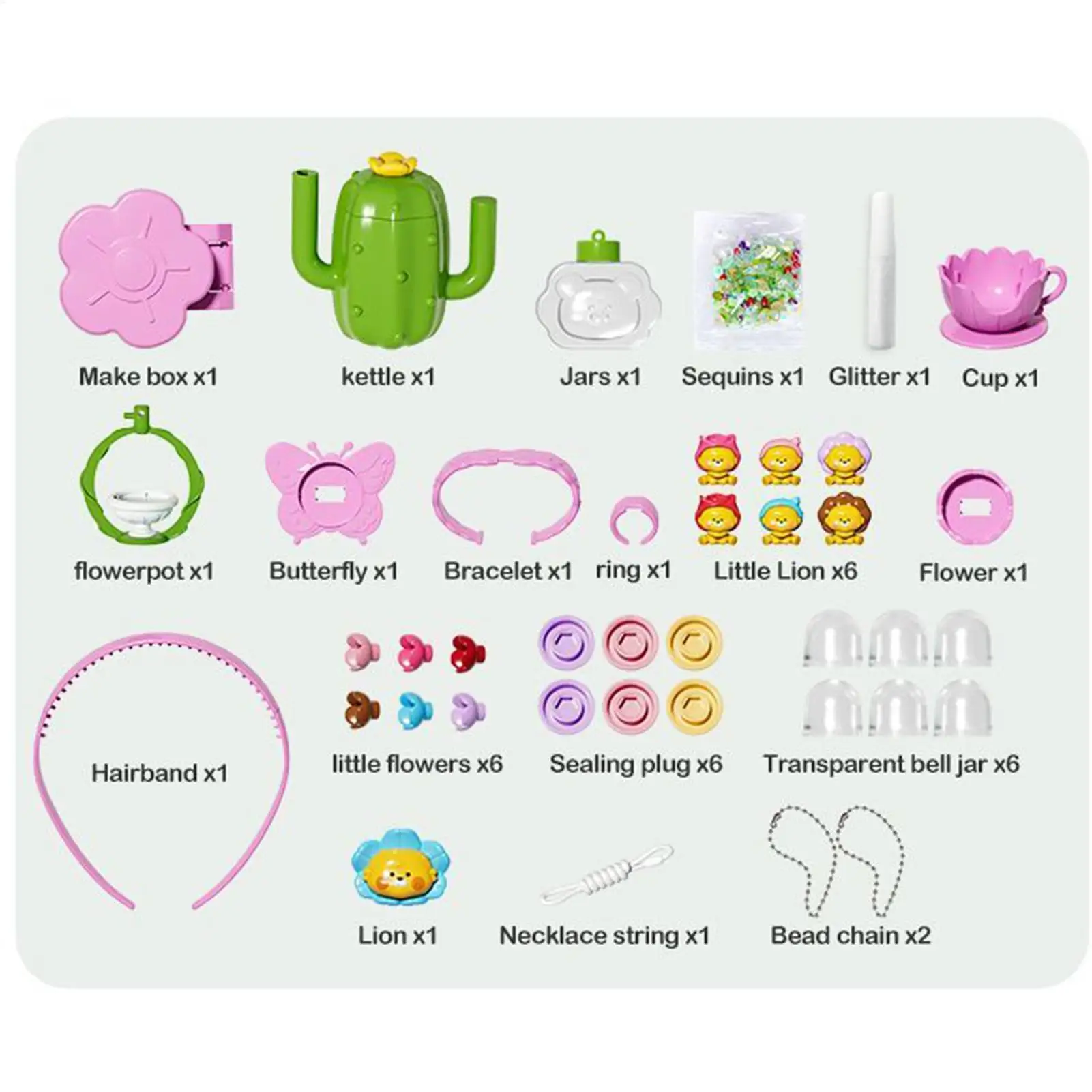 Kids Jewelry Making Kit Necklace Toy Set Handmade Ring Bracelet Hairband Necklace Crafting For Girl Kids Children Activity