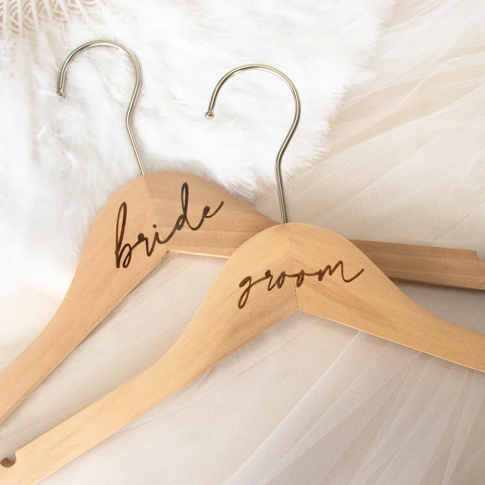 2025 Sposa Sposo Grucce Incise In Legno Per La Decorazione Di Nozze Bridal Shower Bachelorette Party Sposa Sposo Per Essere Forniture Luna Di Miele