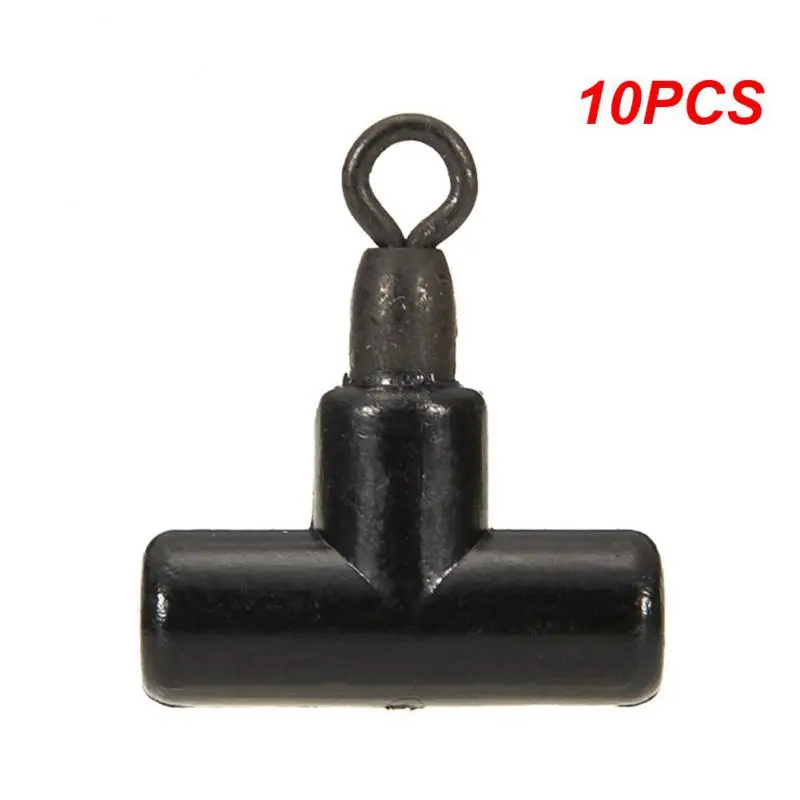 10PCS Fishing Connector Trigeminal Swivel Alloy Bifurcated Figure Eight Ring T-balance Figure Eight Ring Fishing Gear