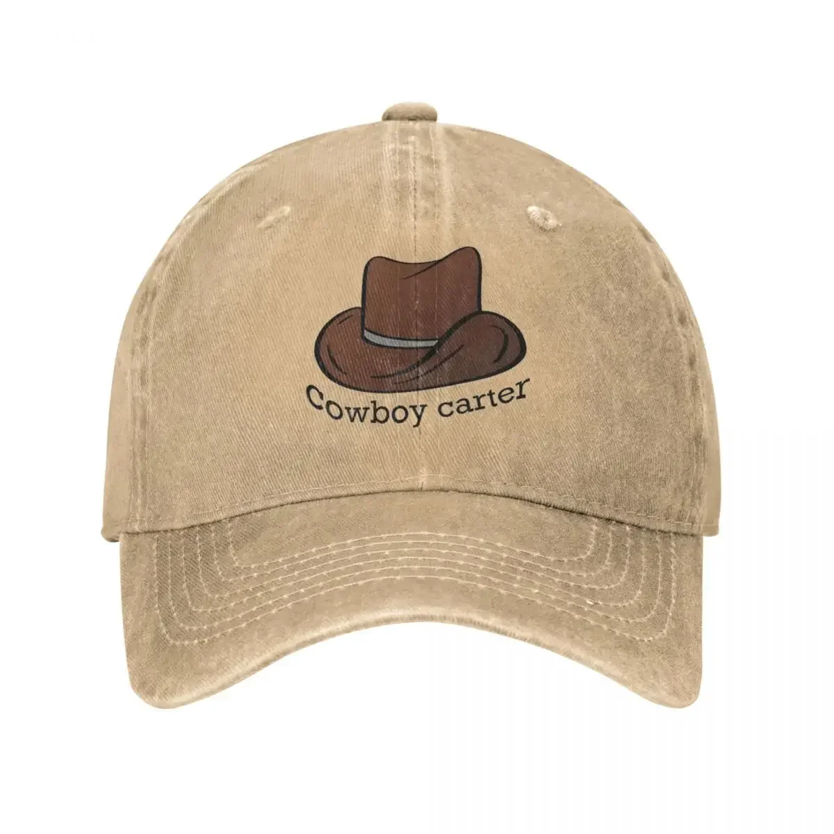 Retro Cowboy Carter Unisex Baseball Caps Beyonces Distressed Damln Washed Hats Cap Fashion Outdoor Activities Snapback Cap