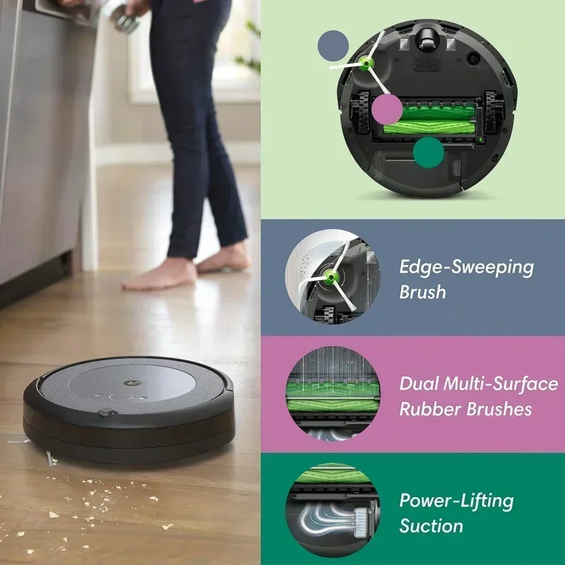 DD2iRobot Roomba i4 EVO 자체 비우기 로봇 진공 - 최대 60일 동안 자체 비우기, 스마트 매핑으로 방별 청소, Alex와 함께