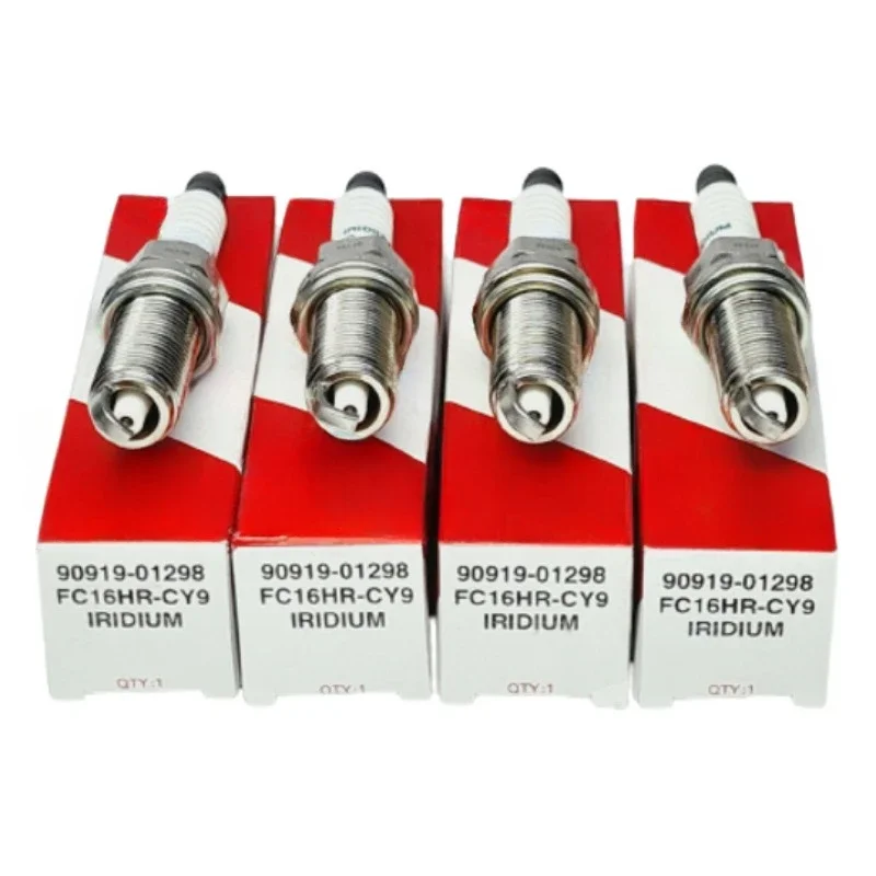 4pcs 90919-01298 FC16HR-CY9 Iridium Spark Plug For Toyota CHR 1.8L Hybrid 2ZR-FXE 2016 2017 2018 2019 2020 ZYX10 ZYX11 FC16HRC9