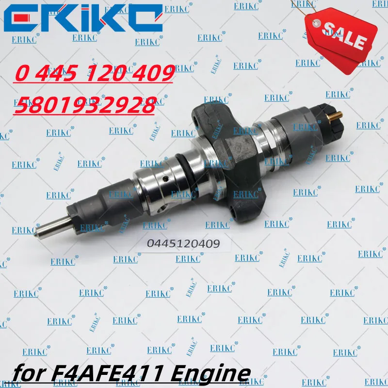 

0 445 120 409 Diesel Injector 0 445 120 409 5801932928 Common Rail Fuel Injector Assy for F4AFE411 Engine 5801932928