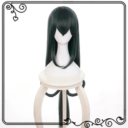 My Hero Academia Baku no Hero Asui Tsuyu Wig Dark Green Long Straight Cosplay Synthetic Wigs