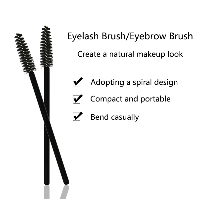 

New Spiral Eyelash Brush Mascara Applicator Wand Eyebrow Brush Cosmetics Brushes Extension Cosmetic Make up Tools