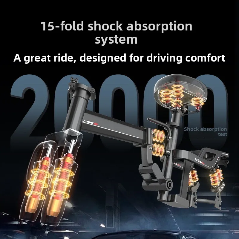new Ride-Hailing Driver-Specific Lithium-Ion Folding Electric Bicycle - Ultra-Lightweight Compact Model