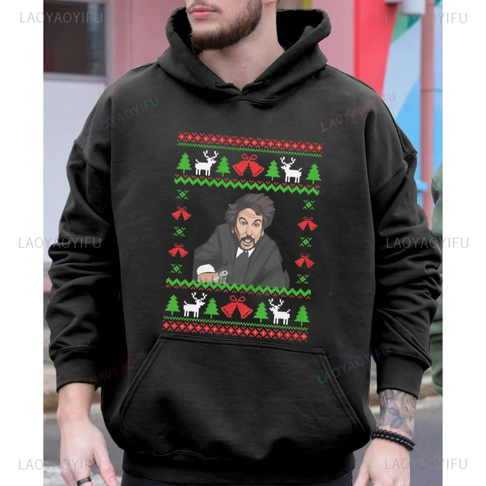 Hans Gruber Falling From Nakatomi Plaza - Unisex Ugly Christmas Sweatshirt Nakatomi Plaza Casual Xmas Party Men's Fall Hoodie