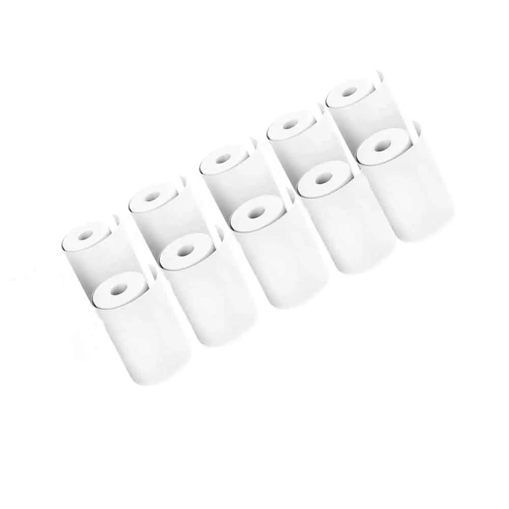 10Rolls 57x25 MM Thermal Paper White Children Camera Instant Print Kids Camera Printing Paper Replacement Accessories Parts