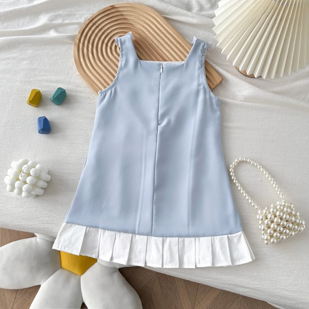 Girls Dresses Summer 2026 New Chirldren Vest Sleeveless Dress For Baby Birthday Party Clothes Kids Princess Costume Cute Dress