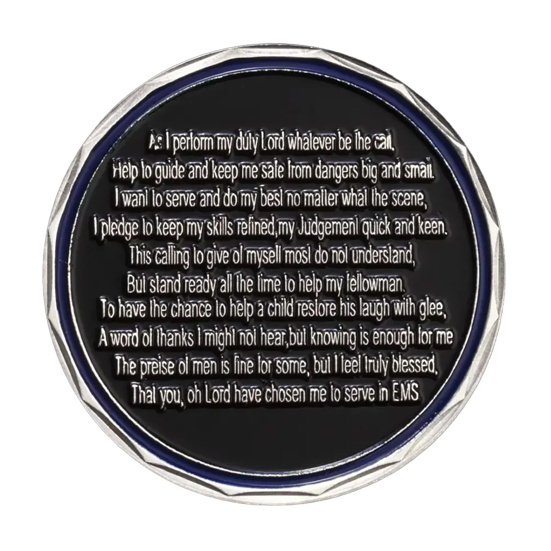 Emergency Medical Services Souvenir Coin Silver Plated EMS First Response Commemorative Coins