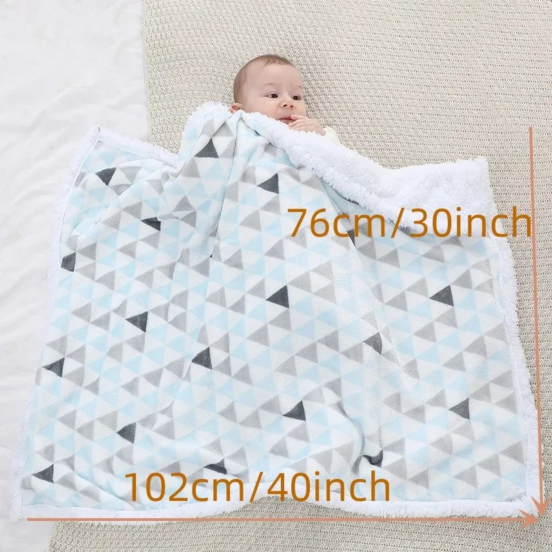 Baby Blankets New Thick Double Layer Soft Fleece Infant Swaddle Envelope Wrap For Newborn Baby Boys Girls Bedding Blanket Quilt