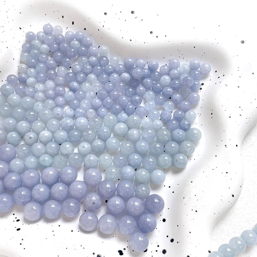 

20 шт., синие круглые бусины из натурального морского сокровища, сделай сам, делает модные украшения, ожерелье, браслет, аксессуары, материалы