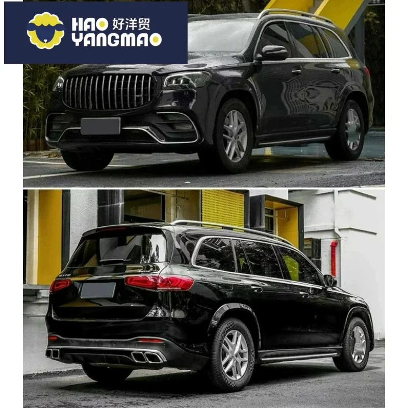 Suitable for Aggressive-Styled FORBenz GLS450 500 X167 Upgraded GLS63s AMG Front Rear Bumper Diffuser Spoiler Wide Body PP Body