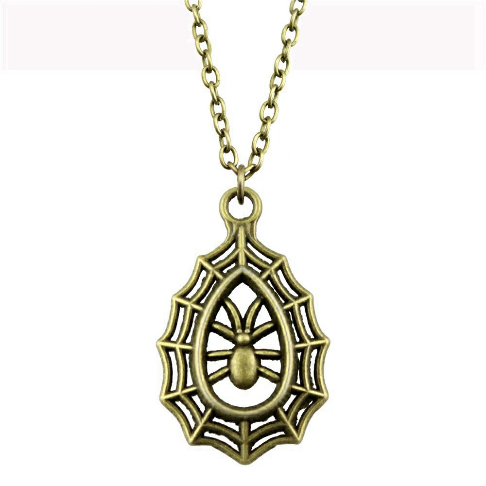 Pendants And Necklaces Graduation Necklace On The Neck 43Cm Chain Chokers Necklaces For Women Spider Skeleton
