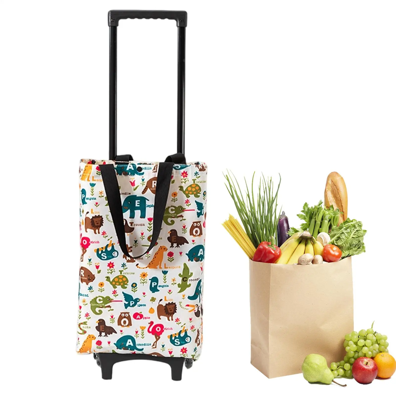 

Shopping Cart With Wheels Utility Rolling Handtruck Rolling Personal Handtruck For Laundry Stair Climbing Storage Home Traveling