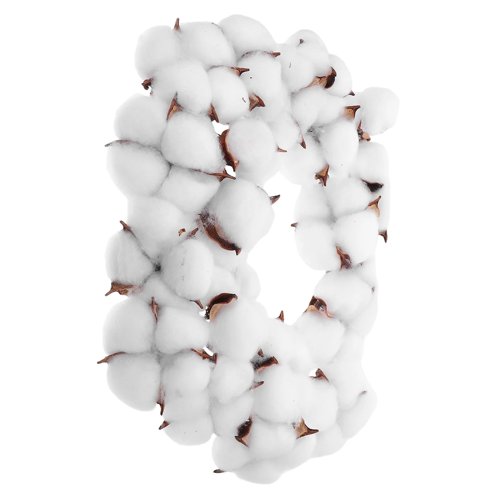 

Premium Artificial Cotton Wreath Holiday Christmas Decoration Natural Warm Environment Decor for Front Door Mirror Wall Indoor