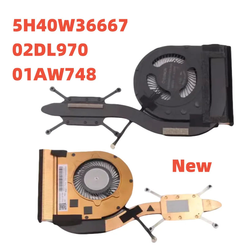 

New Original 02DL970 01AW748 CPU Cooling Fan Heatsink Radiator Cooler for Lenovo Thinkpad X13 Gen 1 X390 X395 Laptop 5H40W36667