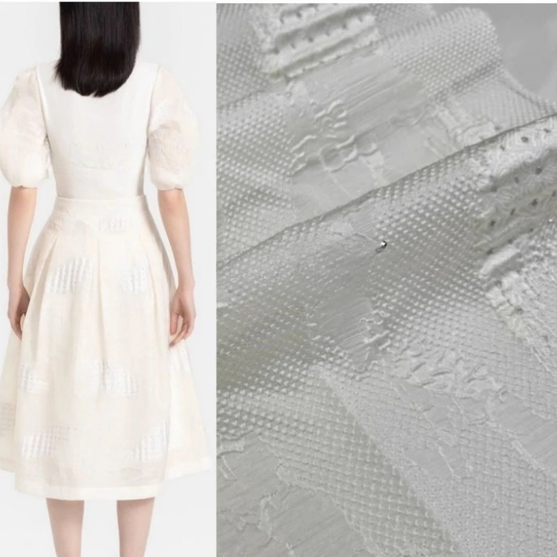 

Жаккардовая ткань из органзы, весна-лето, тонкая металлическая проволока, парчовые юбки, куртки, одежда, окрашенная пряжа, ткань для полиэстера своими руками