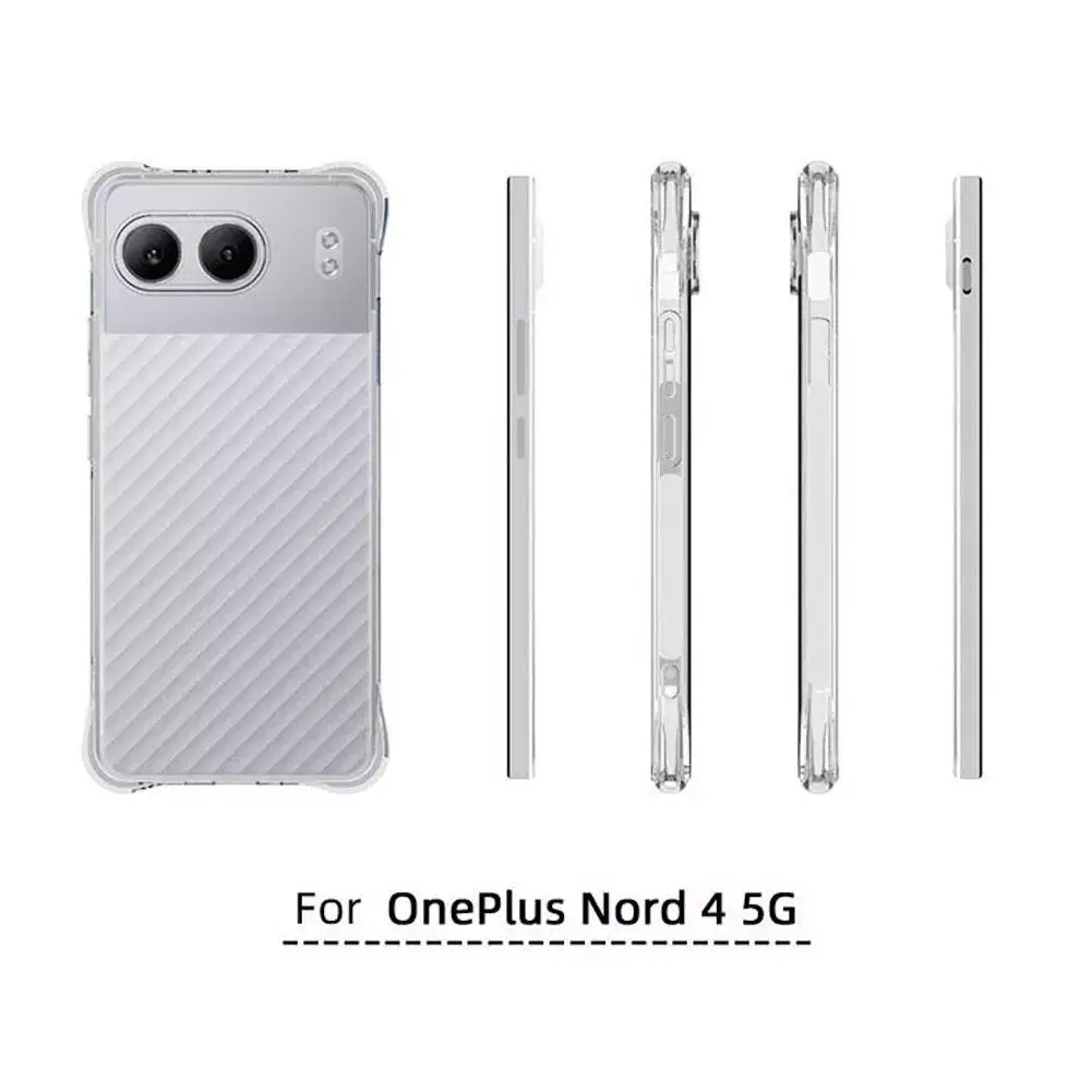 For OnePlus Nord 4 Mobile Phone Protective Case TPU Highly Transparent Phone Shell Anti-drop Phone Protective Cover For OnePlus