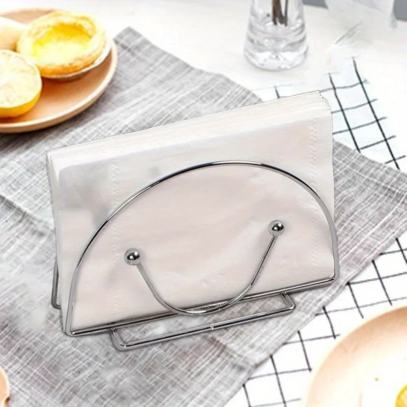 1PC Elegant Napkin Holder Organizer Simple Kitchen & Cafe Storage Solution Table Accessory for Home Decor