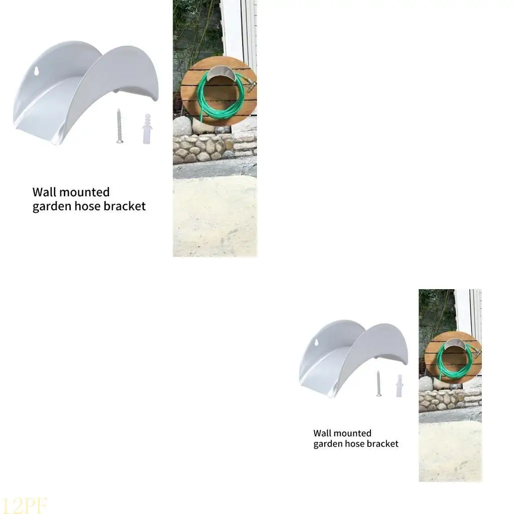 

12PF Держатель садового водяного шланга Настенное крепление Вешалка для шланга Сверхмощная обмотка водопроводной трубы