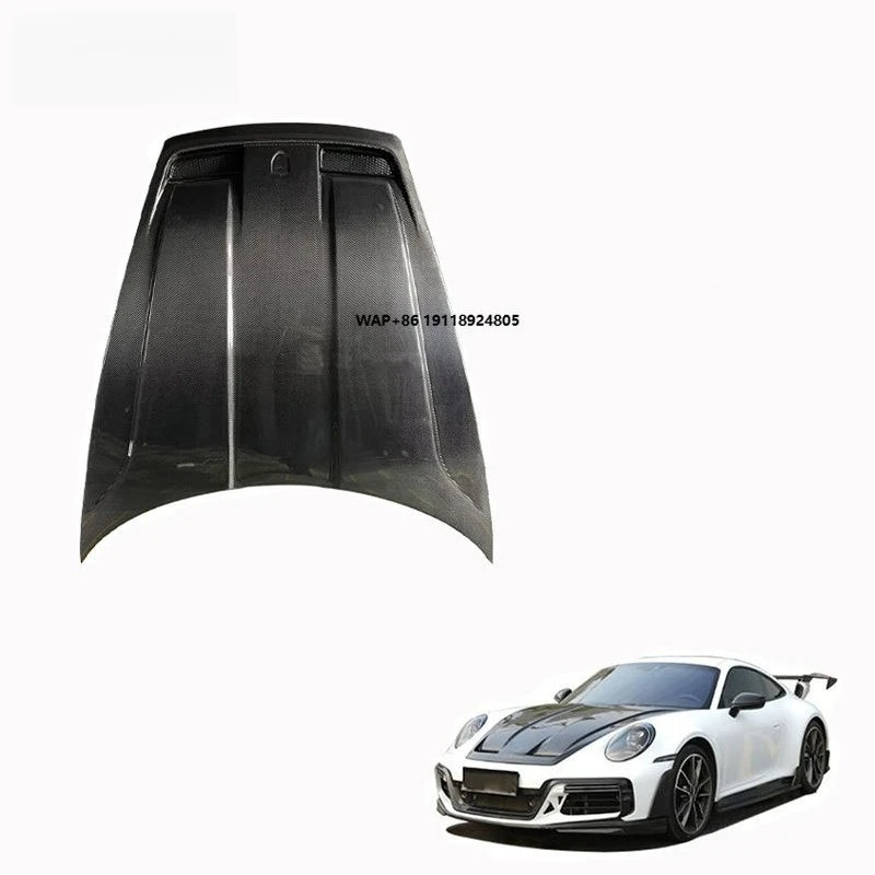 Engine Hoods for 911 992 Car Engine Cover Dry Carbon Fiber Front Bonnet Hood