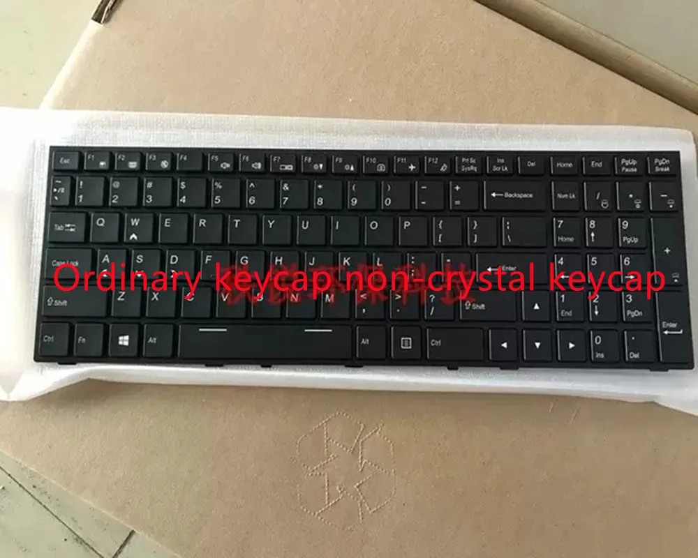 

New for CLEVO P650RS P651RS P650HS Backlit US Keyboard Colorful Backlight Ordinary Keycap Non-crystal Keycap