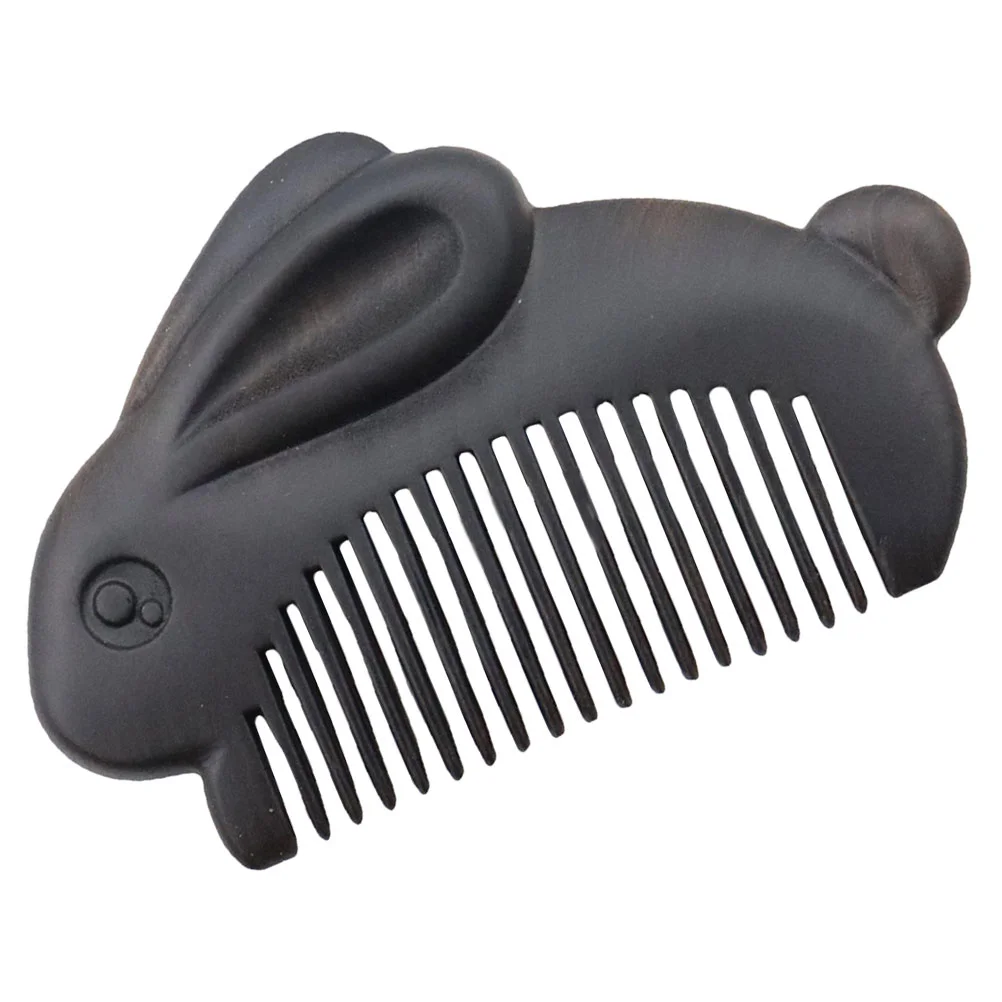 

Hair Comb Bunny Travel Hairdryer Rabbit Design Wood Massage Manual Scalp Massagers