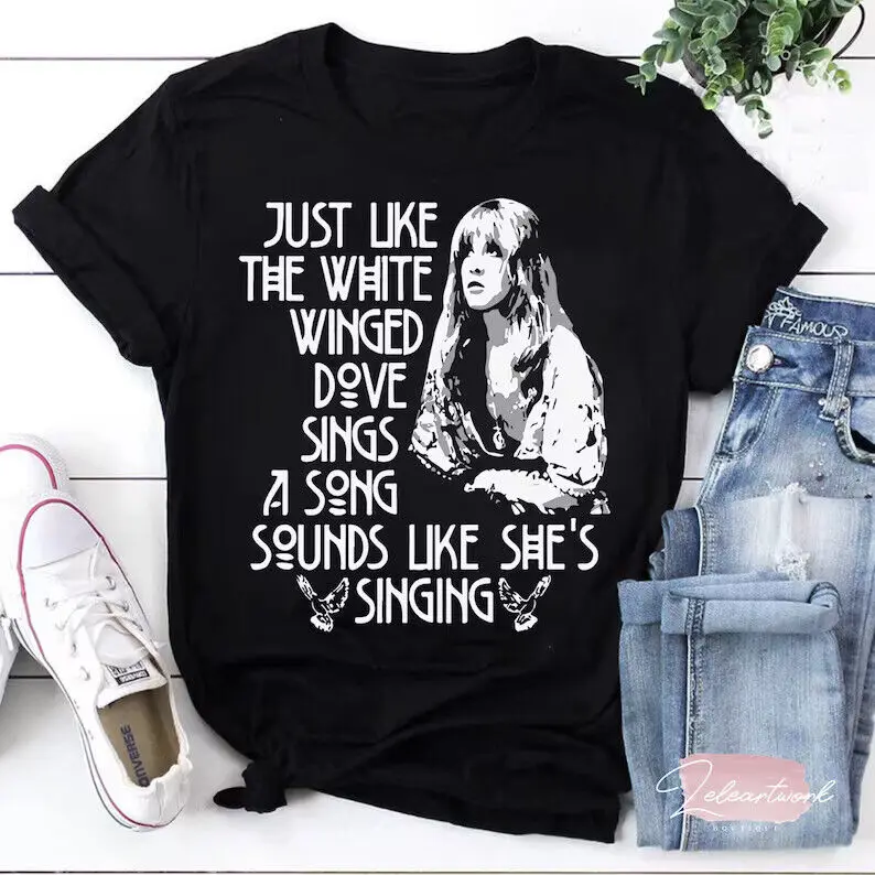 

Just Like The White Winged Stevie Nicks Trending T-Shirt, Stevie Nicks Shirt, Fl