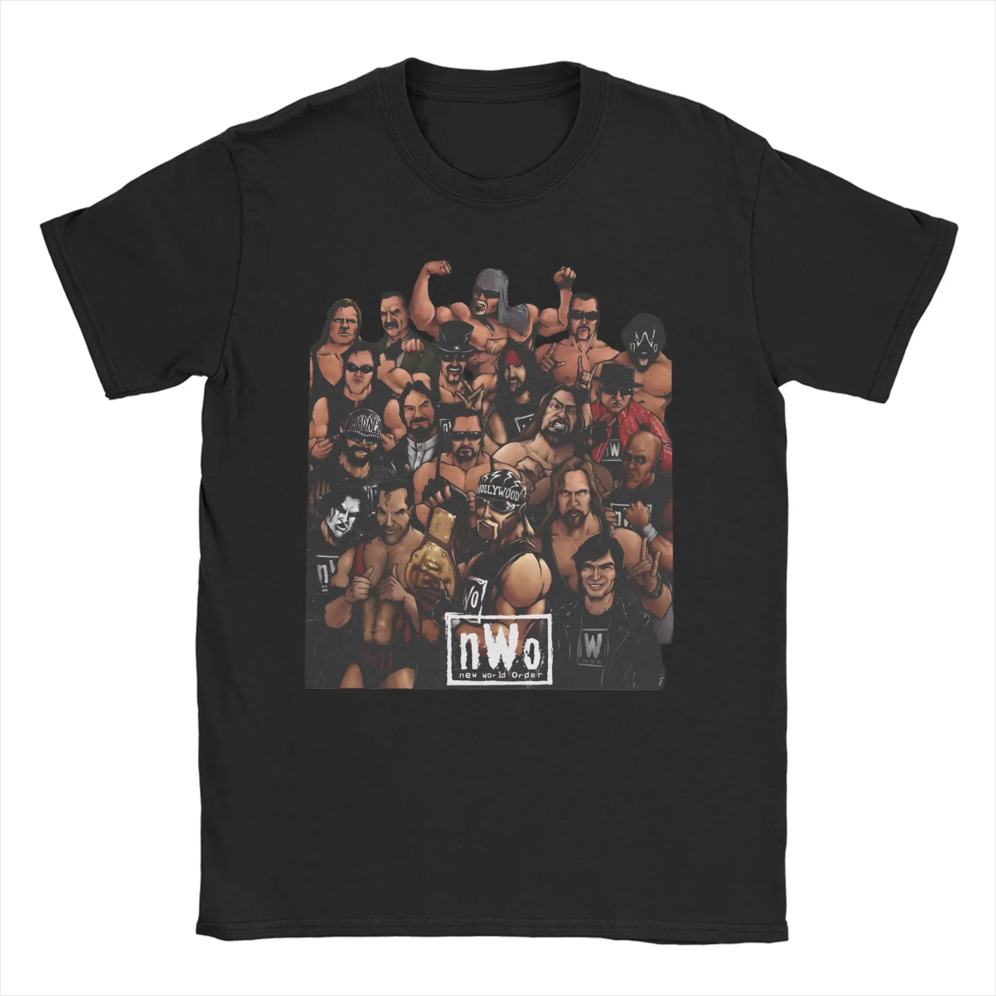 

Retro NWO T-Shirt for Men Women Hipster Pure Cotton Tee Shirt Crewneck Short Sleeve T Shirt Printed Tops