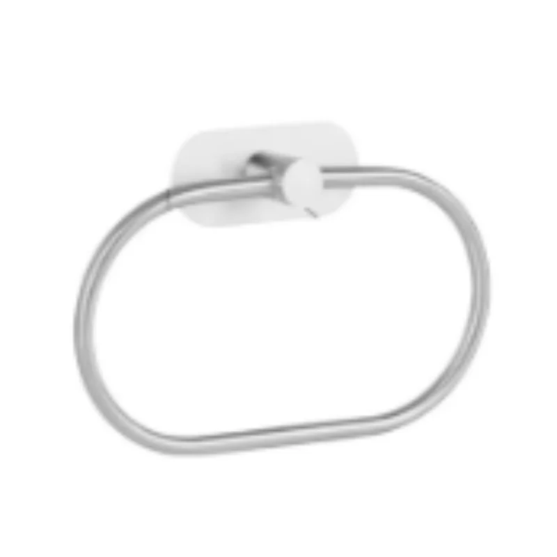 

Cross-border stainless steel towel ring, punch-free towel ring for bathroom, oval towel for bathroom