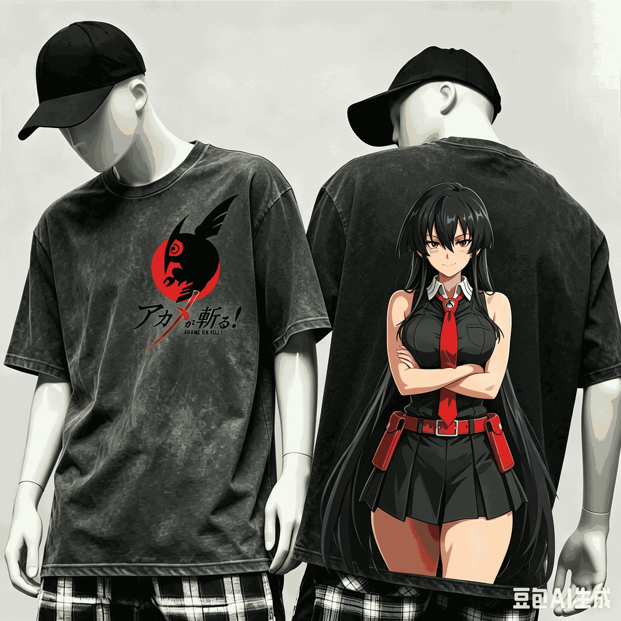 Akame ga Kill! Washed T-shirt Anime Lover Harajuku New Model Oversized Vintage Loose Streetwear Classic Unisex Couples soft tees