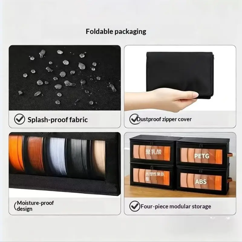 New 1PC 3D Printer Filament Storage Bag Filament Storage Bag Cover 3D Printing Accessories Holder Rack For Home Office Workshop