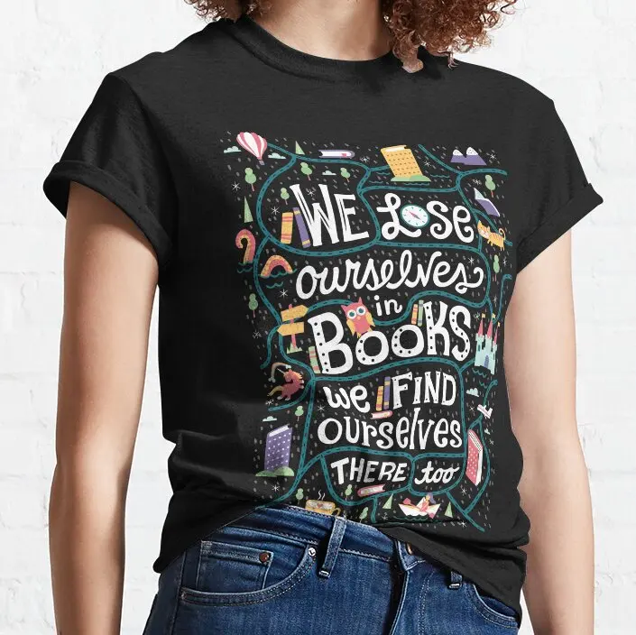 

Lose ourselves in books T-Shirt korean women's clothes Oversized t-shirt womans clothing